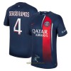 Officiële Voetbalshirt Paris Saint-Germain Sergio Ramos 4 Thuis 2023-24 - Heren